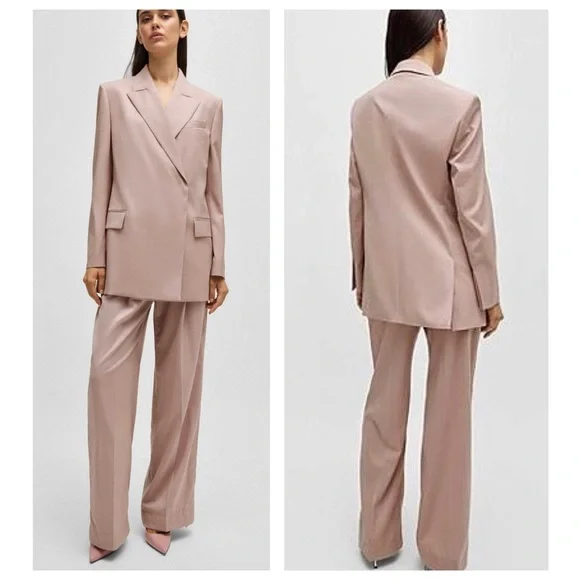 HUGO BOSS x NAOMI Campbell Jaunts Wool Relaxed Fit Men’s Style Women’s Blazer